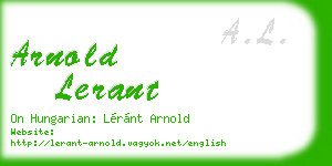 arnold lerant business card